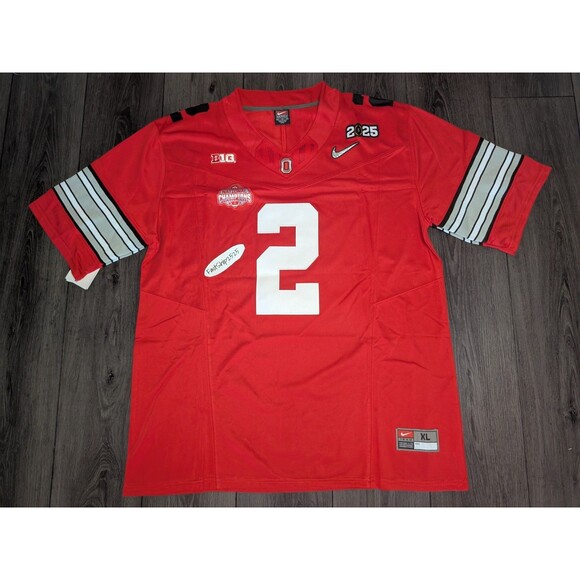 🚨 Caleb Downs #2 Ohio State Buckeyes Stitched Heritage 🏈 Jersey Men's Size XL - Picture 1 of 4